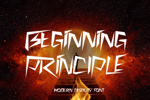 Beginning Principle Font for Retro Digital Interfaces