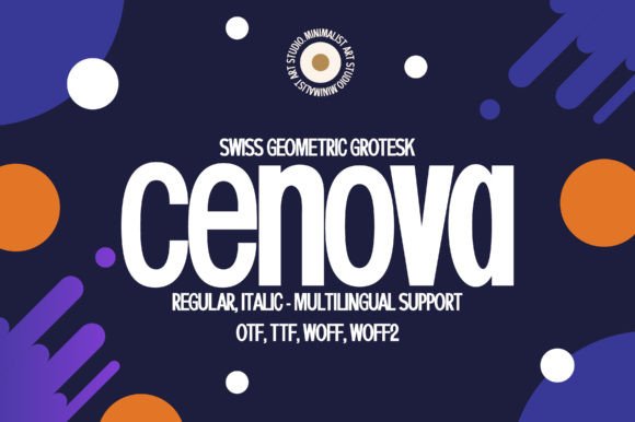 Cenova: A Modern Sans Serif Font for Bold Marketing Typography