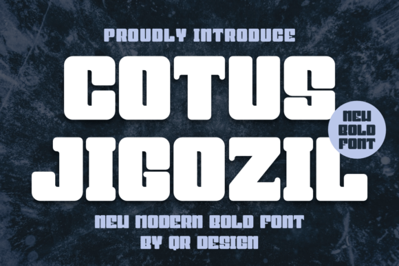Cotus Jigozil: A Bold Sans Serif Font for Editorial Design and Branding