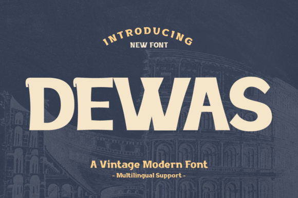 Dewas: A Retro-Modern-Vintage Font for Digital Branding and Web Design