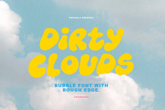 Dirty Clouds Font: Organic Editorial Typography