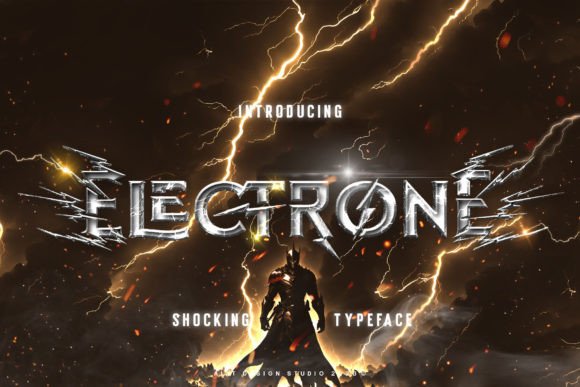Electrone Font: Superhero Typography for Bold Brand Identities