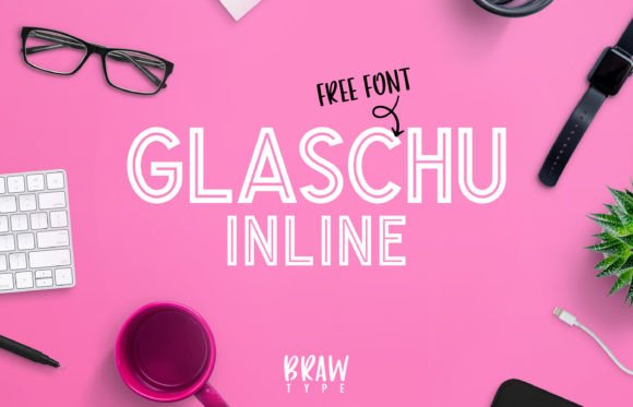 Glaschu Inline: A Free Display Font for Bold Branding