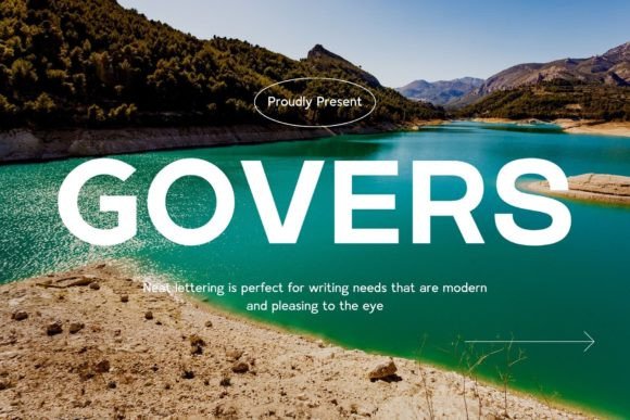 Govers Font: Modern Sans Serif for Handmade Labels