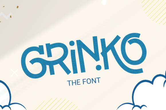 Grinko: A Bold Retro Sans Serif Font for Crafters and Product Designers