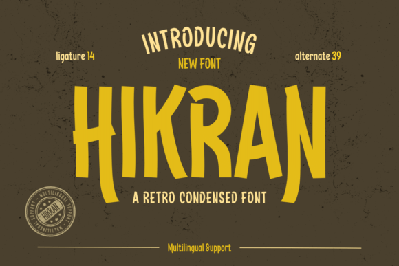 Hikran Font Review: Retro Condensed Type for Editorial Layouts
