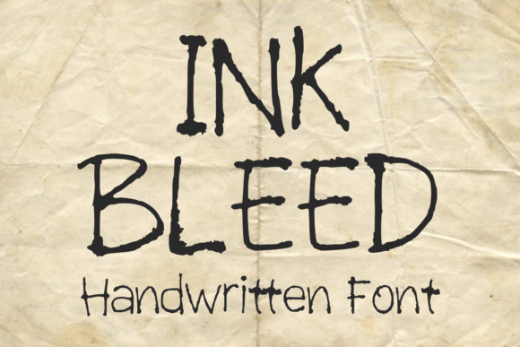 Ink Bleed: A Handwritten Font That Elevates Small Business Branding