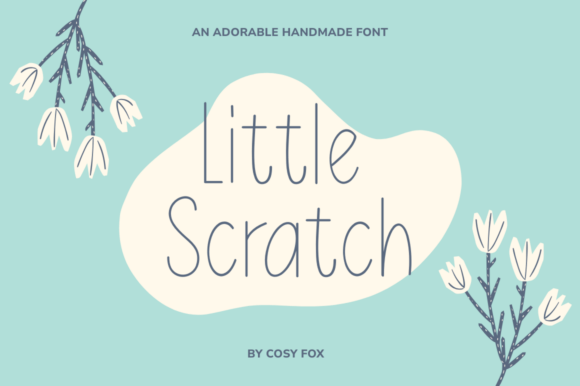 Little Scratch: A Thin-Line Hand Drawn Serif Font for Modern Web Design