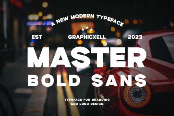 Master Bold: A Dynamic Sans Serif Font for Crafters and Product Designers