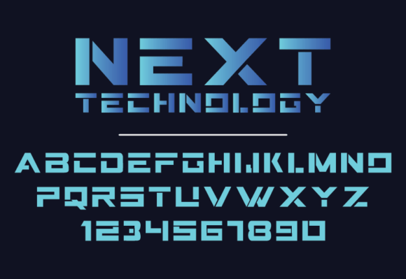 Next Technology: A Futuristic Sans Serif Font for Modern Design Projects