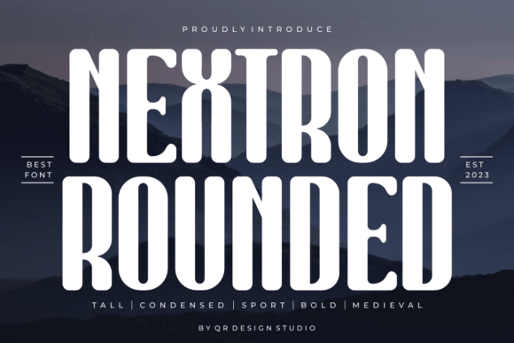 Nextron Rounded Font for Handmade Products and Labels