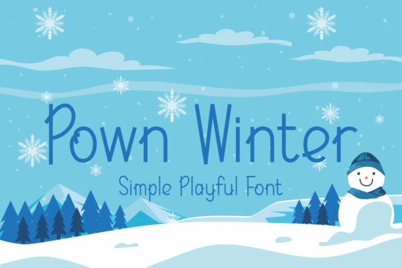 Pown Winter Font: Playful Branding for Small Business