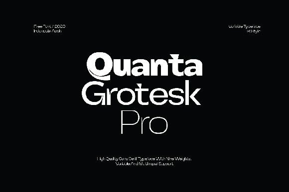 Quanta Grotesk Pro: A Clean, Elegant Font for Small Business Branding