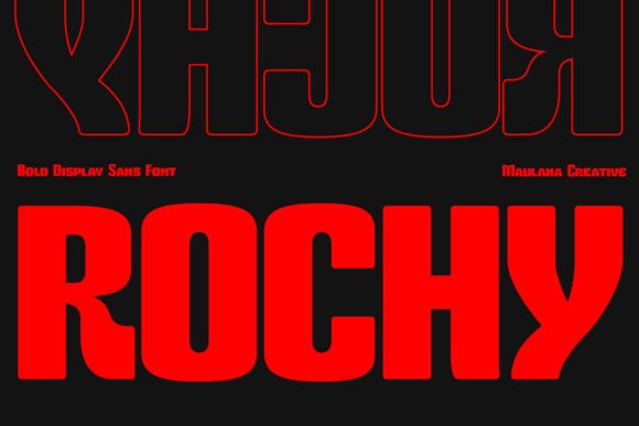Rochy: A 70s Retro Display Font for Whimsical Branding Projects