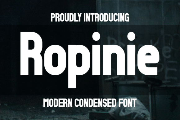 Ropinie Font: Editorial Design for Film Credit Styles