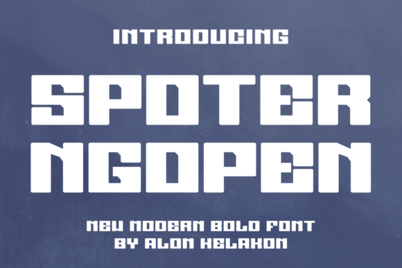 Spoter Ngopen: A Fresh Sans Serif Font for Modern Branding