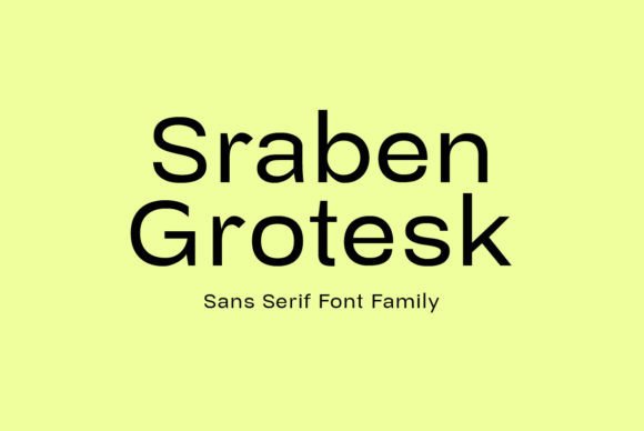 Sraben Grotesk: A Versatile Sans Serif Font for Makers and Creative Sellers
