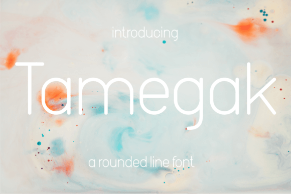 Tamegak: A Rounded Sans Serif Font for Handmade Labels, Invitations, and Branding